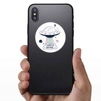 Unicorn UFO Sticker