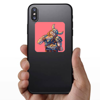Viking Eating Tacos Sticker