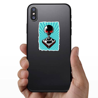 Vintage Skull Joystick Sticker