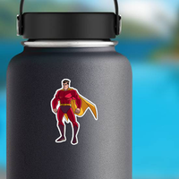 Watching Superhero Sticker