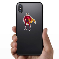 Watching Superhero Sticker