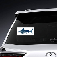 Watercolor Stars Shark Sticker