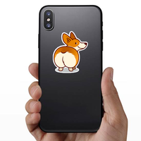 Welsh Corgi Butt Sticker