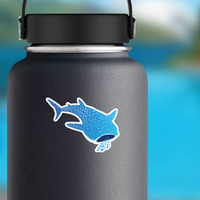 Whale Shark Eating Fish Sticker