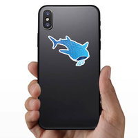 Whale Shark Eating Fish Sticker