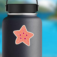 Yellow Line Starfish Sticker