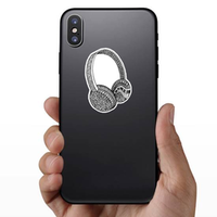 Zentangle Headphones Sticker