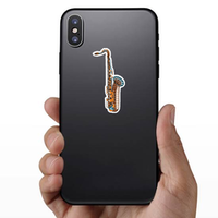 Zentangle Saxophone Sticker