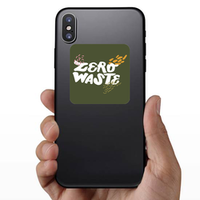 Zero Waste Life Text Sticker