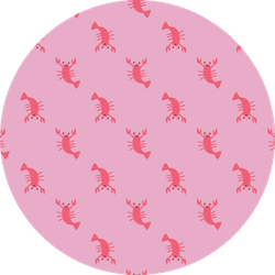 Trendy Funny And Cute Lobster Pattern Sticker