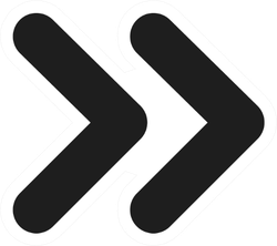 Two Identical Black Arrows Sticker