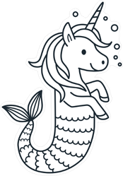 Unicorn Mermaid Sticker
