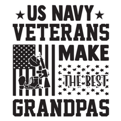 Us Navy Veterans Make The Best Grandpas Sticker