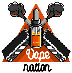 Vape Nation Triangle Sticker