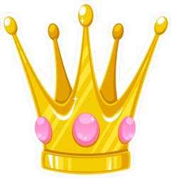 Vector Crown For A Princess Sticker