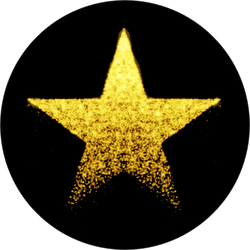 Vector Glittering Star Sticker