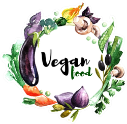 Vegan Food Watercolor Vegetables Sticker
