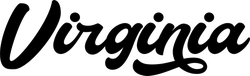 Virginia Calligraphy Text Sticker