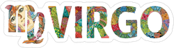 Virgo Zodiac Sign Cute Sticker