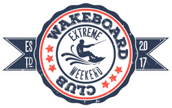 Wakeboard Club In Vintage Sticker