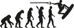 Wakeboarder Evolution Sticker