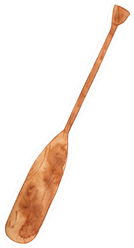 Watercolor Boat Oar Illustration Sticker
