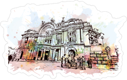 Watercolor Mexico City Sticker
