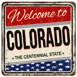 Welcome To Colorado Vintage Sticker