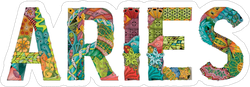 Word Aries Sticker