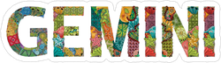Word Gemini Color Sticker