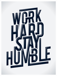 Work Hard Stay Humble Sticker