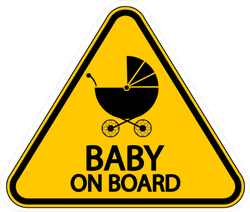 BRAND NEW YELLOW DISABLED CHILD Disabled Novelty Baby on Board Car Window Sign
