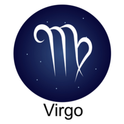 Zodiac Sign Virgo Star Background Sticker