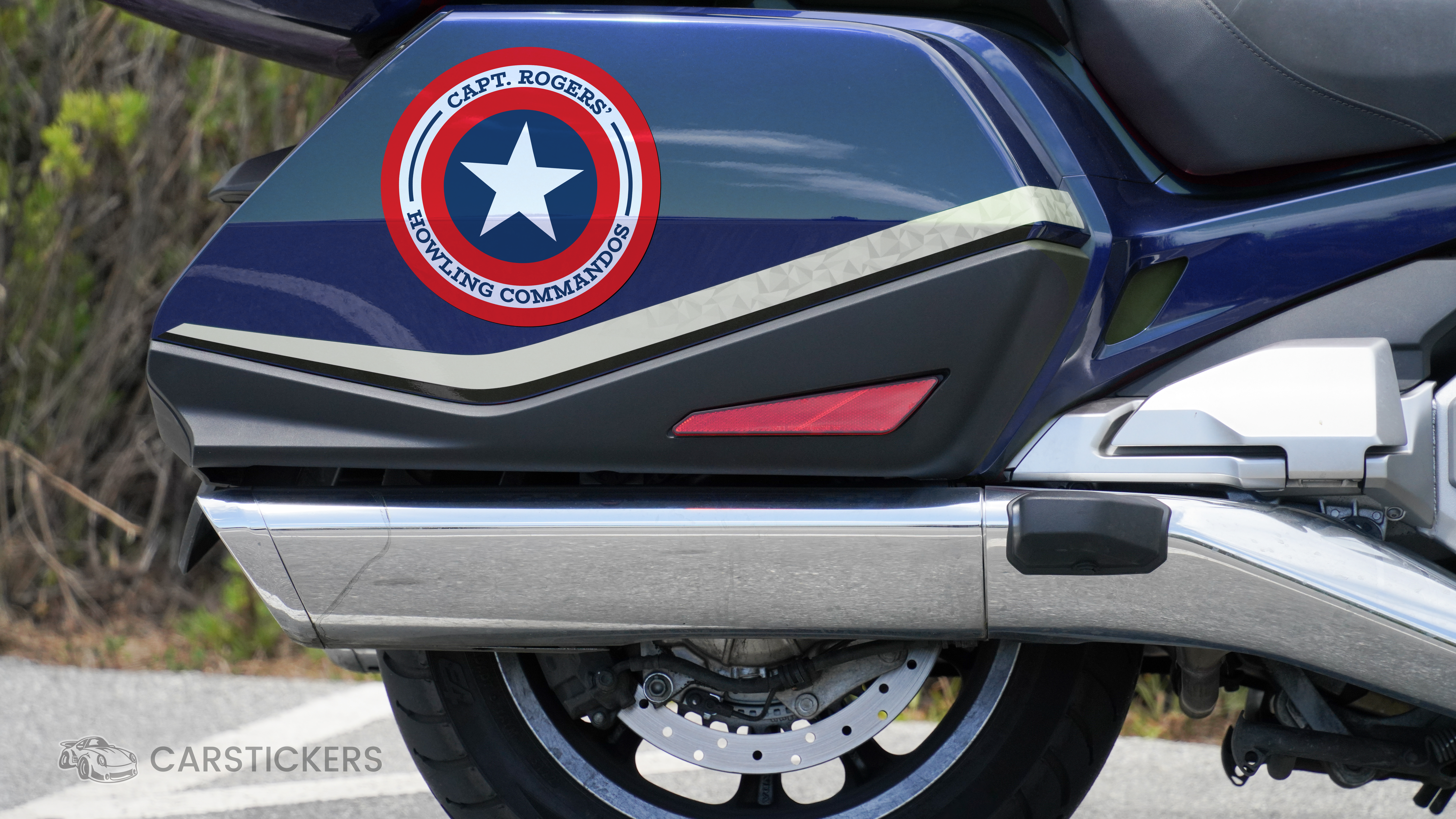 CS Motorcycle Stickers Applied