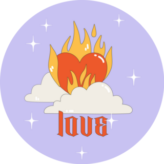 00s Theme Poster On Purple Sticker