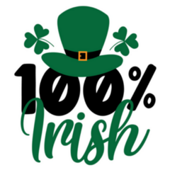 100% Irish Sticker