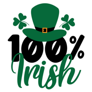 100% Irish Sticker
