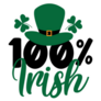 100% Irish Sticker