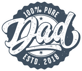 100 Percent Pure Dad Sticker