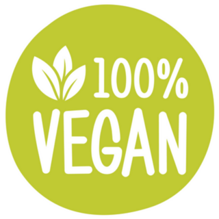 100 Vegan Green Eco Sticker 