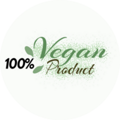 100% Vegan Product Lettering Sticker