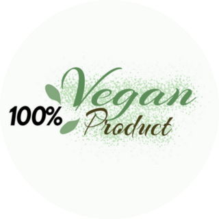 100% Vegan Product Lettering Sticker