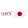 11 February Japan National Foundation Day Sticker