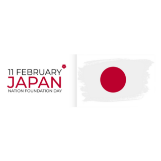 11 February Japan National Foundation Day Sticker