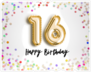 16th Birthday Celebration Sticker