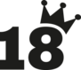 18th Birthday Number Crown Sticker