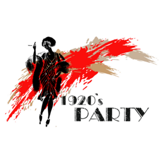 1920s Party Girl Roaring Twenties Sticker