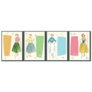 1950s Women Fashion Style Illustrations Sticker