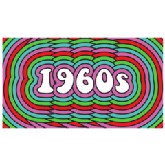 1960s Colorful Psychedelic Sticker