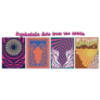 1960s Hippie Art Style Posters  Sticker